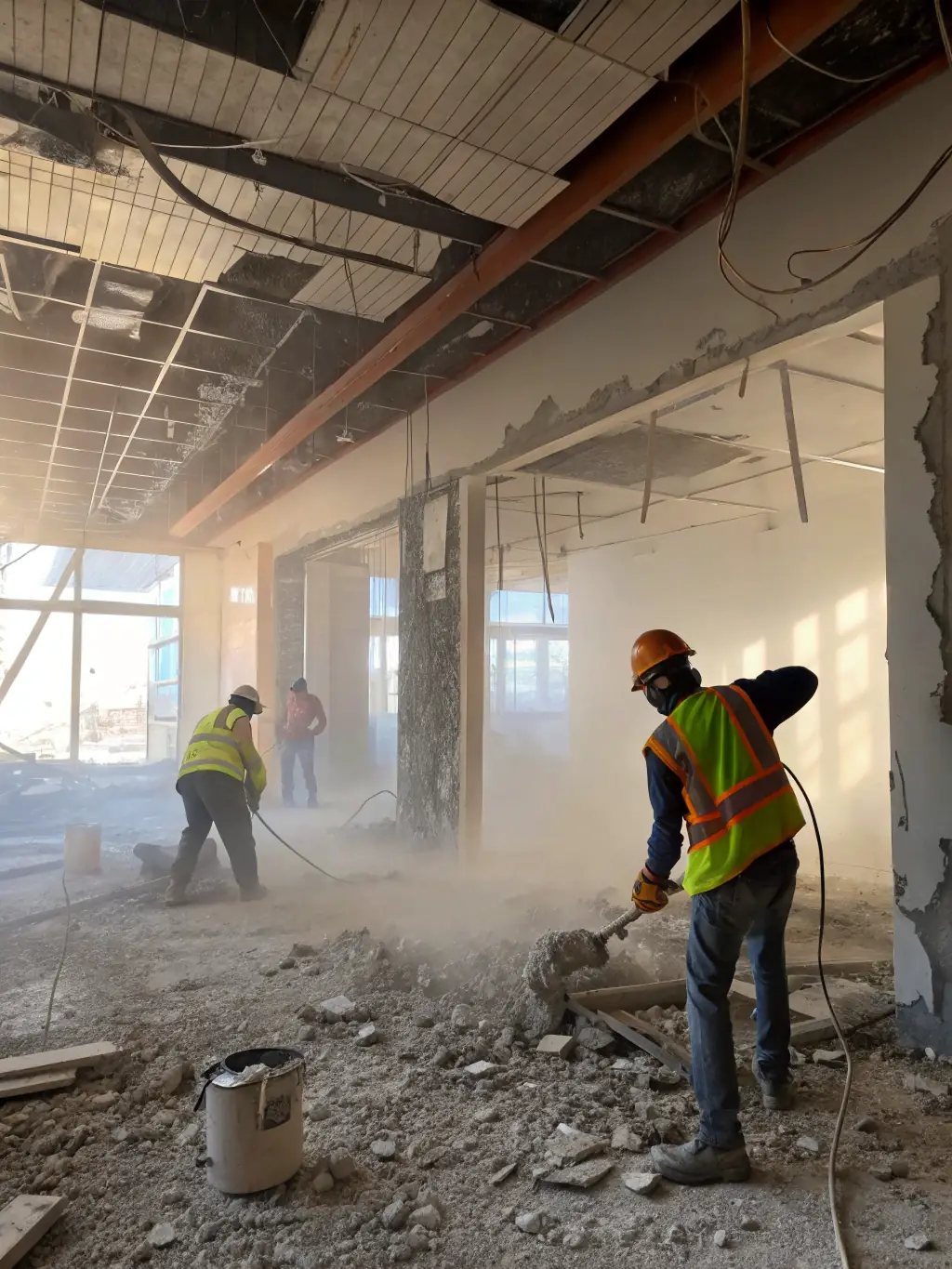 An image depicting a structural modification project in progress, such as wall removal or extension, demonstrating IANTERA CONST LTD's expertise in adapting existing buildings.