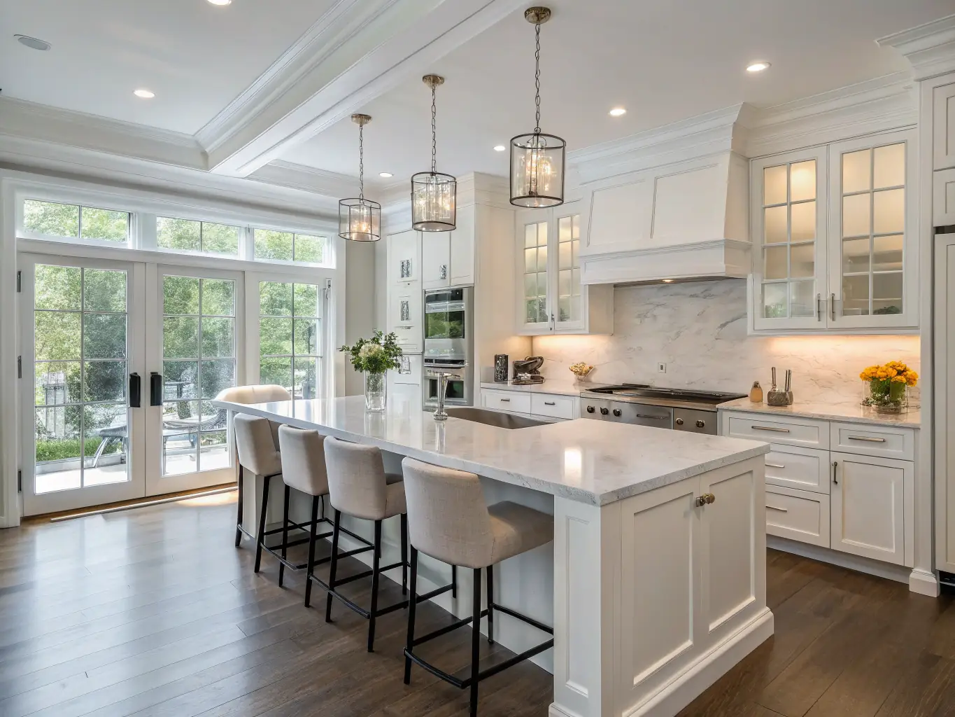 An image of a newly renovated kitchen, highlighting the renovation and refurbishment projects undertaken by IANTERA CONST LTD.